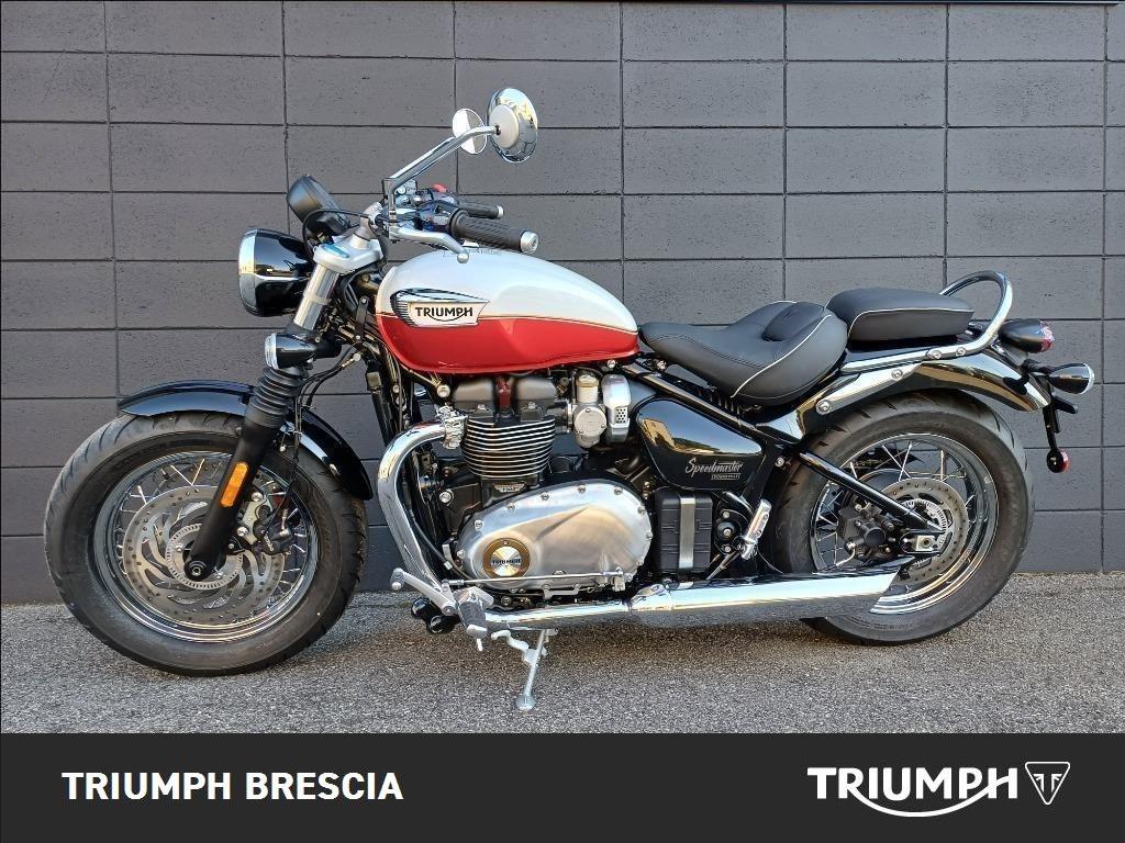 TRIUMPH Bonneville 1200 Speedmaster Snowdonia/Cranberry Red E5