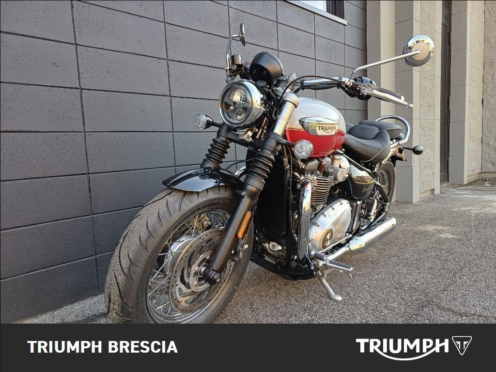 TRIUMPH Bonneville 1200 Speedmaster Snowdonia/Cranberry Red E5