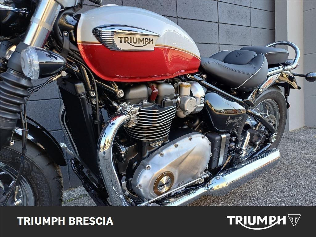 TRIUMPH Bonneville 1200 Speedmaster Snowdonia/Cranberry Red E5