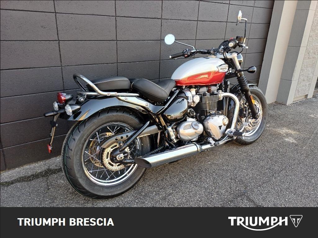 TRIUMPH Bonneville 1200 Speedmaster Snowdonia/Cranberry Red E5