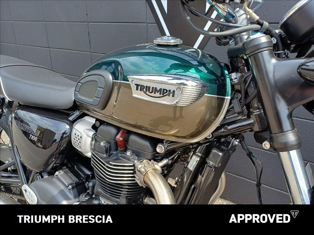 TRIUMPH Bonneville 900 T100 Competition Green/Ironstone E5+