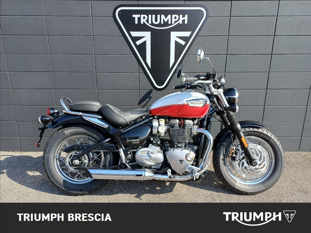 TRIUMPH Bonneville 1200 Speedmaster Snowdonia/Cranberry Red E5+
