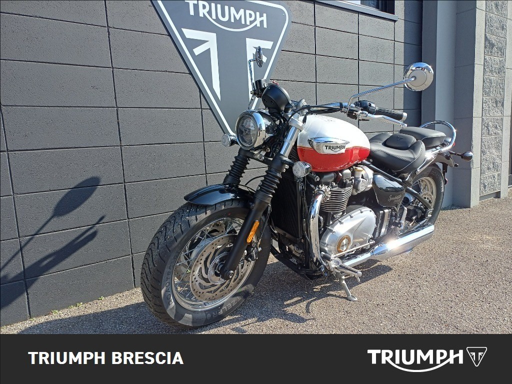 TRIUMPH Bonneville 1200 Speedmaster Snowdonia/Cranberry Red E5+