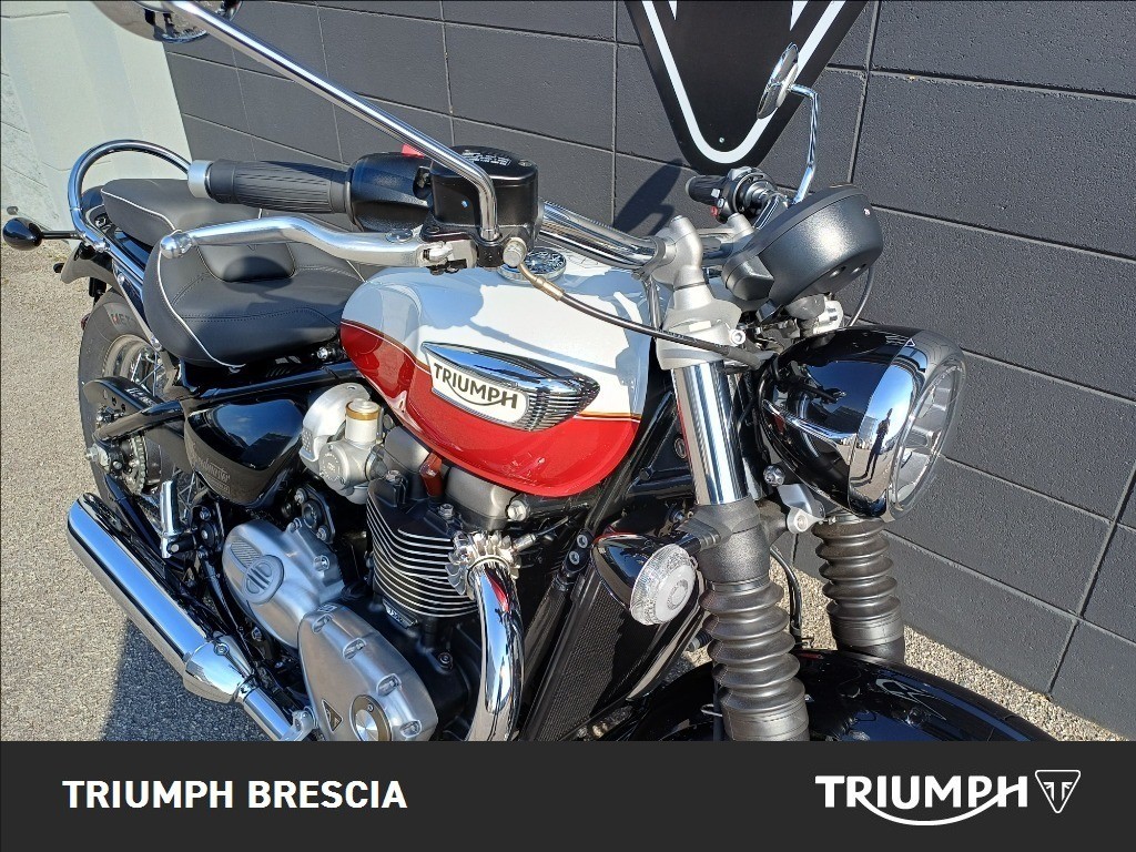 TRIUMPH Bonneville 1200 Speedmaster Snowdonia/Cranberry Red E5+