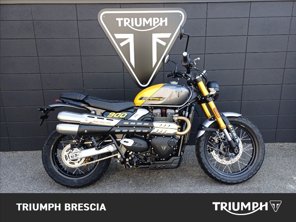 TRIUMPH Scrambler 900 Mineral Grey / Cosmic Yellow Abs