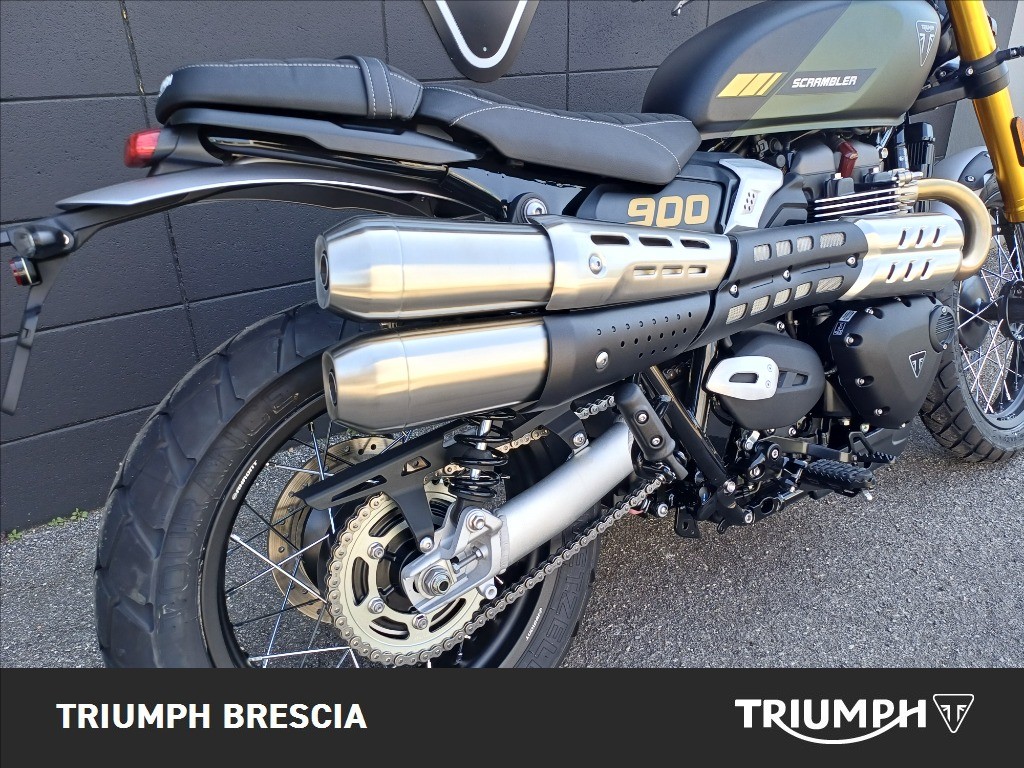 TRIUMPH Scrambler 900 Matt Khaki Green / Matt Phantom Black Abs