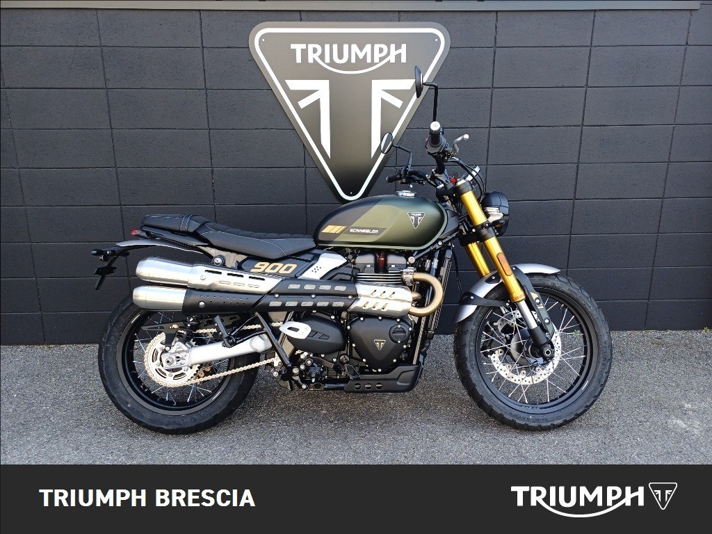 TRIUMPH Scrambler 900 Matt Khaki Green / Matt Phantom Black Abs