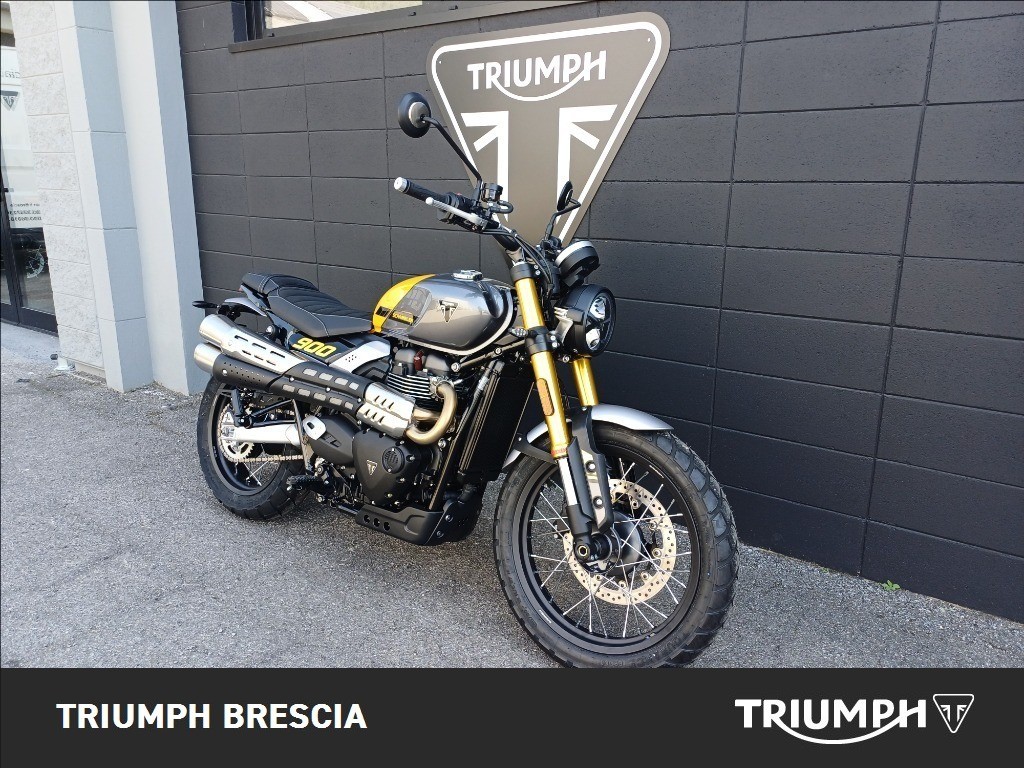 TRIUMPH Scrambler 900 Mineral Grey / Cosmic Yellow Abs
